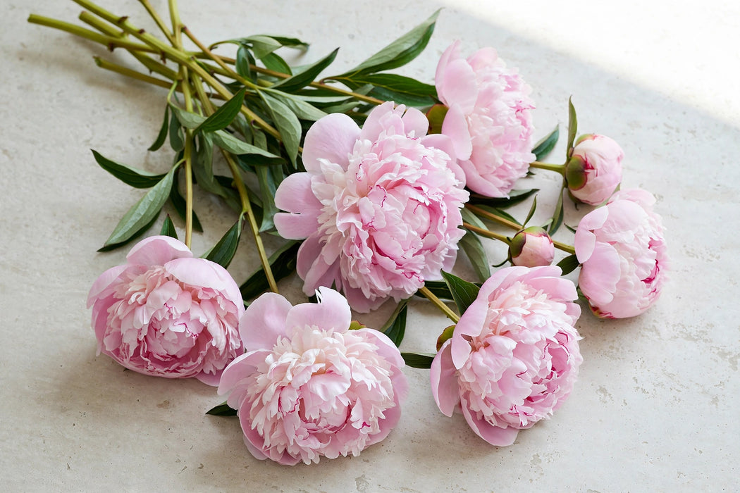 PEONY SARAH BERNARDT LT PINK 55cm - Light Pink - 100 Stems