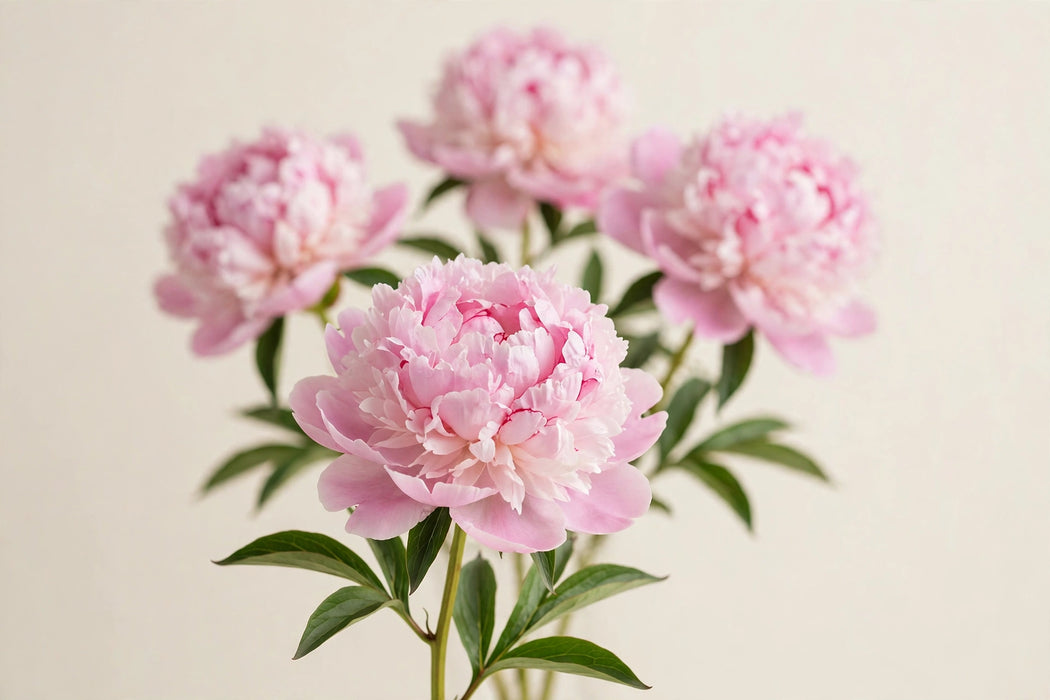 PEONY SARAH BERNHARD PINK 55cm - Pink - 60 Stems