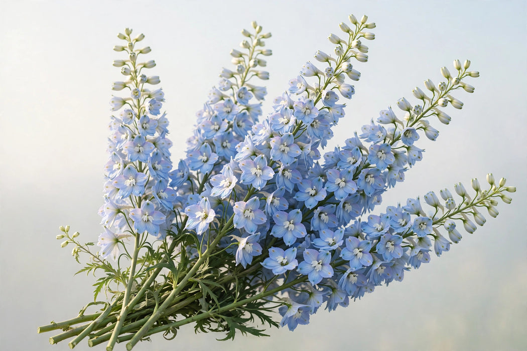Next Day Delivery - DELPHINIUM EL DEWI BOY 100cm 5st - Light Blue - 60 Stems [Limited]