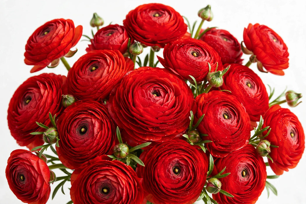 Ranunculus Flower Collection - Ranunculus Red 50-60CM (120 STEMS / BX)