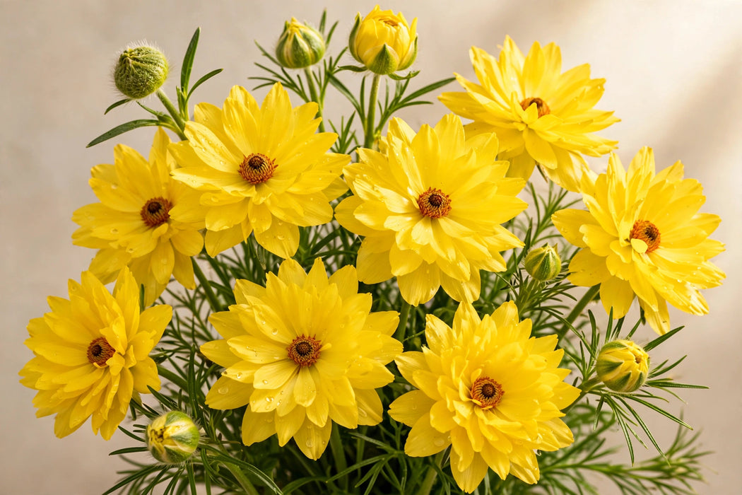 Ranunculus Flower Collection - Butterfly Ranunculus Phytalos Yellow 40-50CM (120 STEMS / BX)