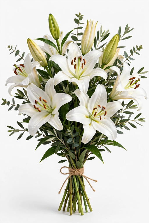 Lilies L.a White 3/5bl - 60 Stems/Box