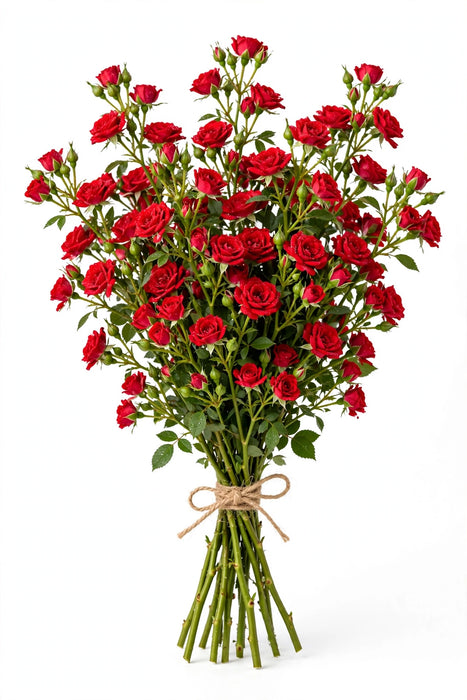 Spray Roses Red Mikado 45CM 120ST/BX