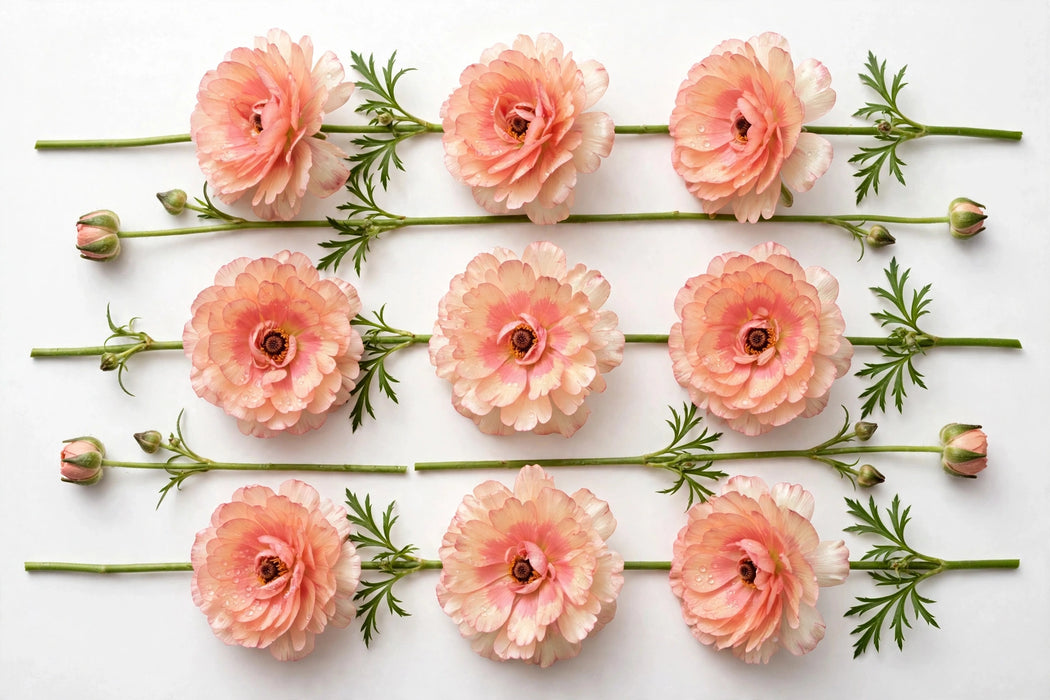 Ranunculus Flower Collection - Butterfly Ranunculus Eris Peach 50-60CM (120 STEMS / BX)