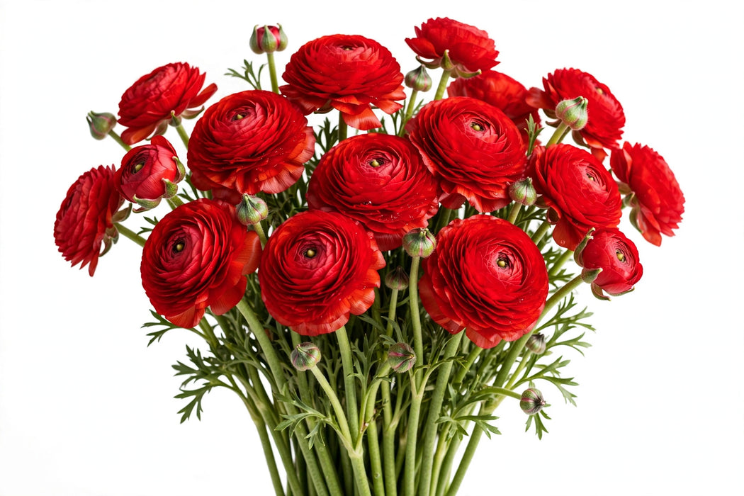Ranunculus Flower Collection - Ranunculus Red 30-40CM (120 STEMS / BX)