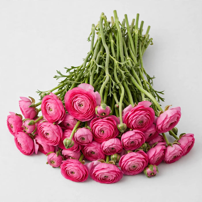 The Ranunculus Collection - Ranunculus Hot Pink 40-50CM (100 STEMS / BX)