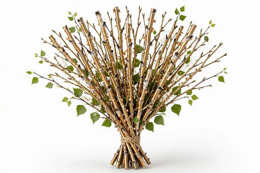 Birch Branches Gold w/glitter - 30 Bunches/Box