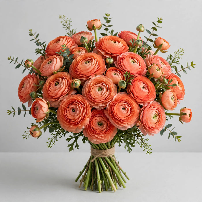 Ranunculus Salmon 40CM 120ST/BX