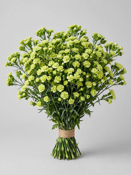 Mini Carnation Green - 15 Bunches