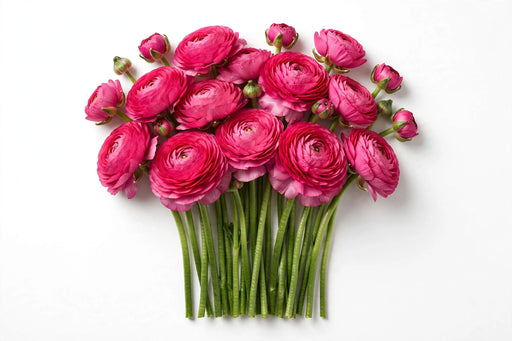 Next Day Delivery - RANUNCULUS HOT PINK 35cm 10st - Hot Pink - 120 Stems [LIMITED]