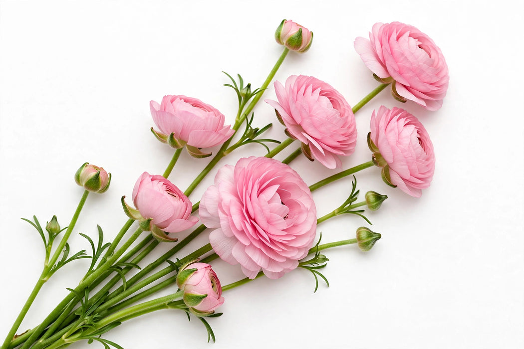Ranunculus Flower Collection - Butterfly Ranunculus Hera Pink 40-50CM (120 STEMS / BX)