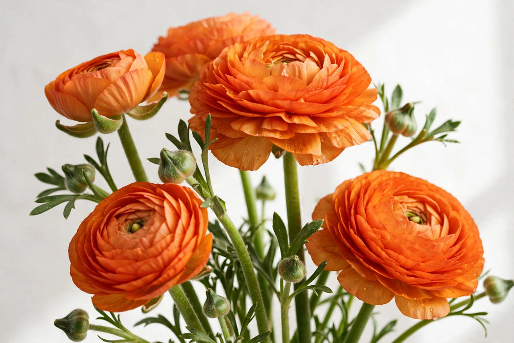 Ranunculus Flower Collection - Ranunculus Orange 30-40CM (120 STEMS / BX)