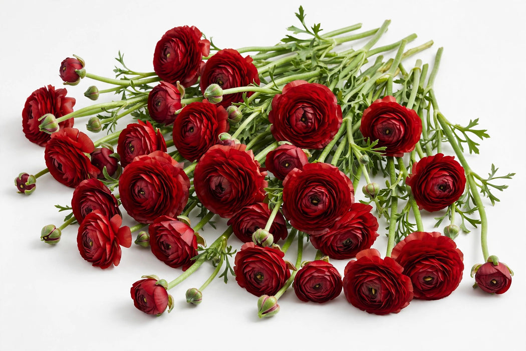 The Ranunculus Collection - Ranunculus Red 40-50CM (100 STEMS / BX)