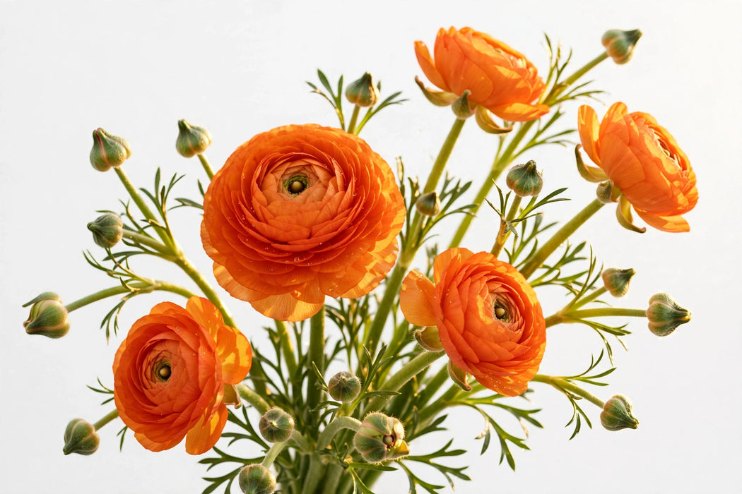 Ranunculus Flower Collection - Ranunculus Orange 30-40CM (120 STEMS / BX)