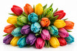 Tulip Collective - Dyed Assorted X150 37Cm 35Gr - Assorted - 150 Stems