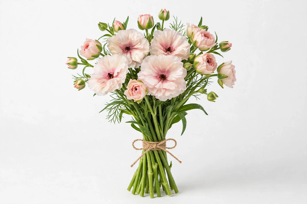 Ranunculus Flower Collection - Butterfly Ranunculus Ariadne Blush Pink 40-50CM (120 STEMS / BX)