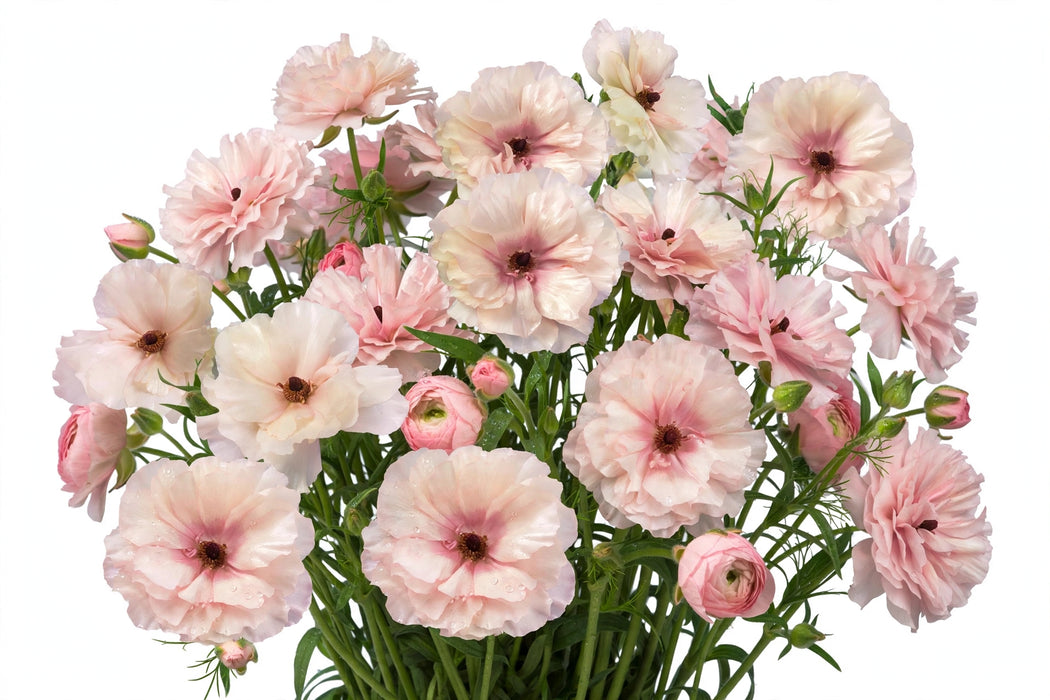 Ranunculus Flower Collection - Butterfly Ranunculus Ariadne Blush Pink 40-50CM (120 STEMS / BX)