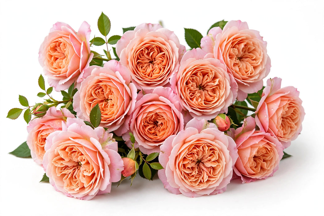 Next Day Delivery - ROSE WABARA MIYABI 45cm 5,5cm 12st - Peach - 48 Stems [LIMITED]