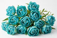 Tulip Collective - Dyed Double Riviera 37Cm 35Gr - Turquoise - 150 Stems