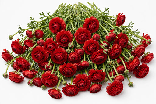 The Ranunculus Collection - Romance Ranunculus Get Lucky Red 30-40CM (100 STEMS / BX)