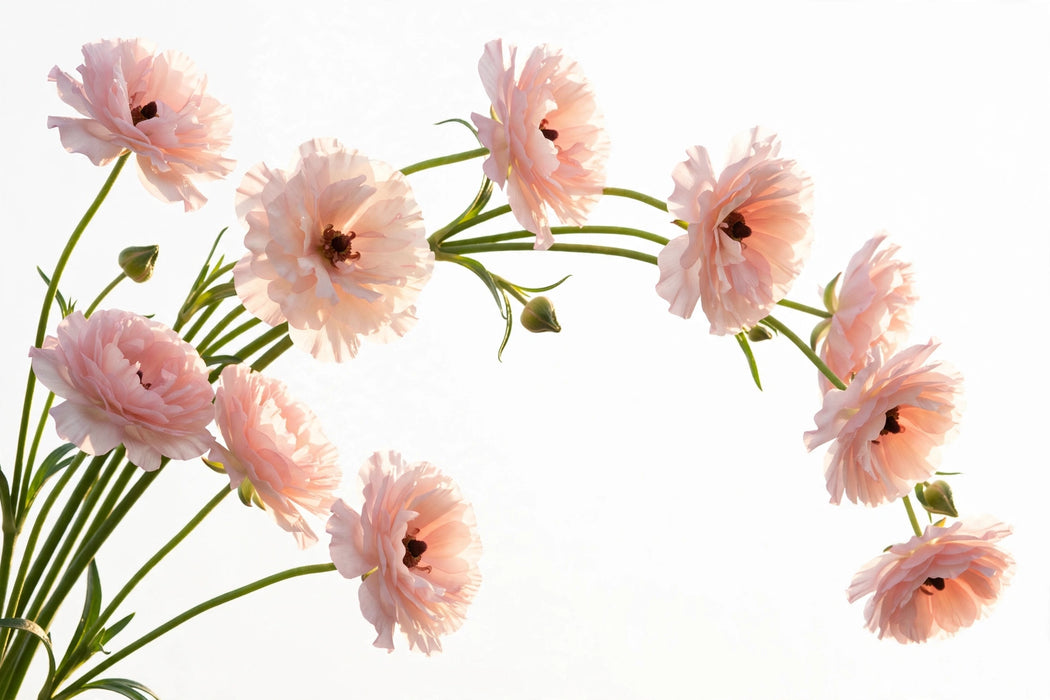 Ranunculus Flower Collection - Butterfly Ranunculus Ariadne Blush Pink 60-70CM (120 STEMS / BX)