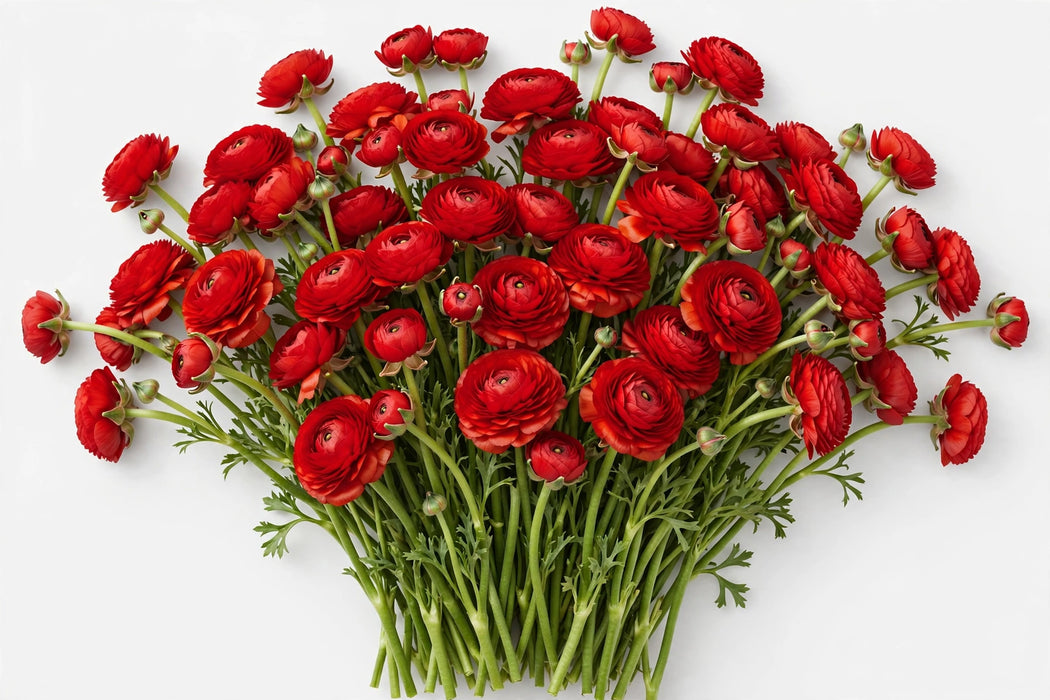 The Ranunculus Collection - Ranunculus Red 40-50CM (100 STEMS / BX)