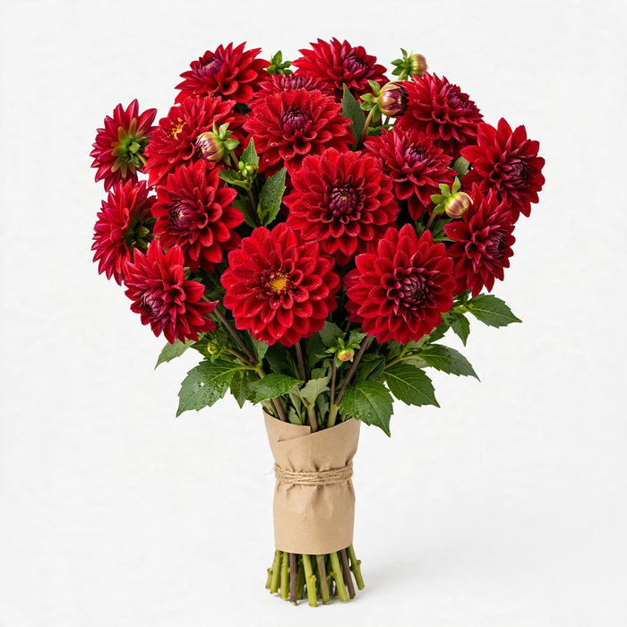 Dahlias Red - 60 Stems/Box
