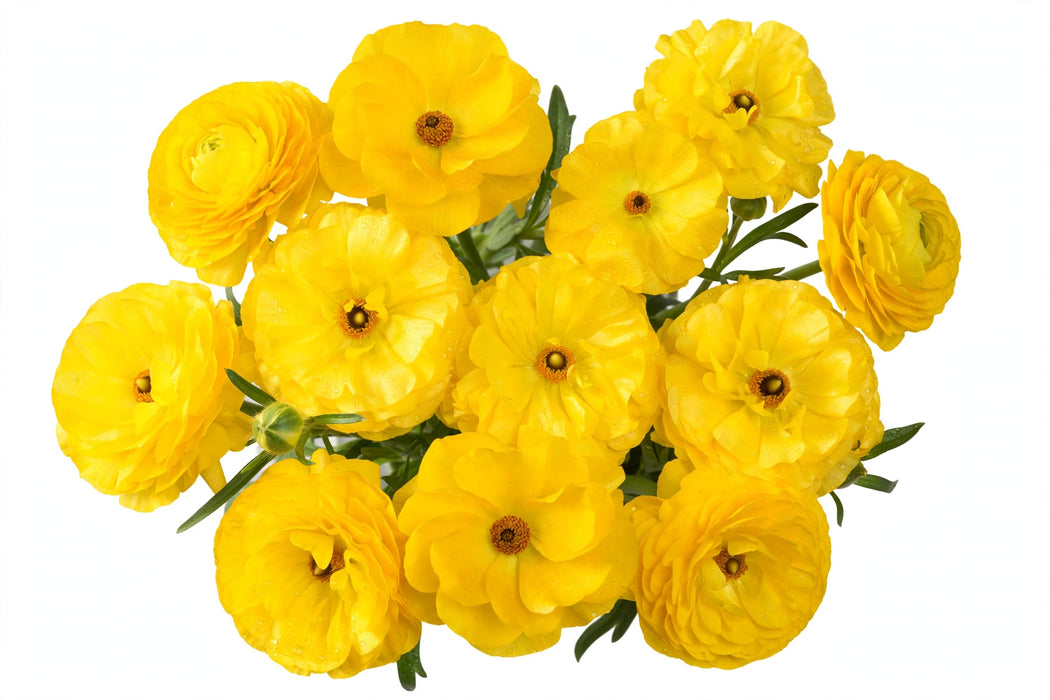 Ranunculus Flower Collection - Butterfly Ranunculus Phytalos Yellow 40-50CM (120 STEMS / BX)