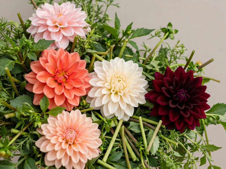 Next Day Delivery - Dahlias Assorted 6BU/BX