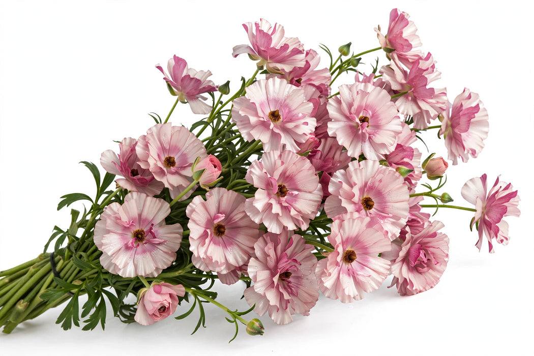 Next Day Delivery - Butterfly Ranunculus Pink Hera 60-70 cm - 120 Stems [LIMITED]