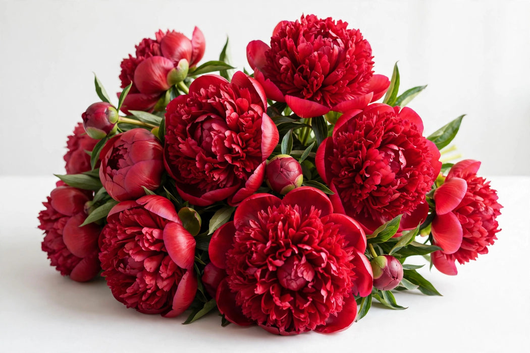Next Day Delivery - Peonies AAA Red watermelon Belgravia 50-60 cm / head size >4.5 cm - 40 Stems [LIMITED]