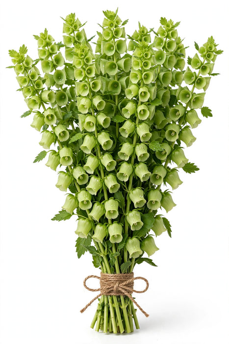 Bells of Ireland 90cm 10bu./bx Birch Branches Gold w/glitter - 30 Bunches/Box