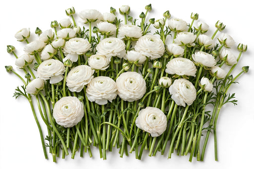 The Ranunculus Collection - Ranunculus White 30-40CM (100 STEMS / BX)