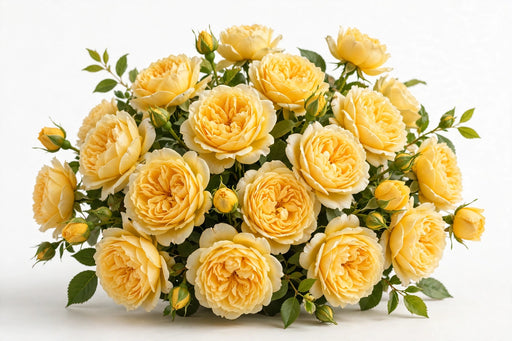 Next Day Delivery - ROSE ANTONIA GARDENS 50cm 5cm 25st - Yellow - 100 Stems [LIMITED]
