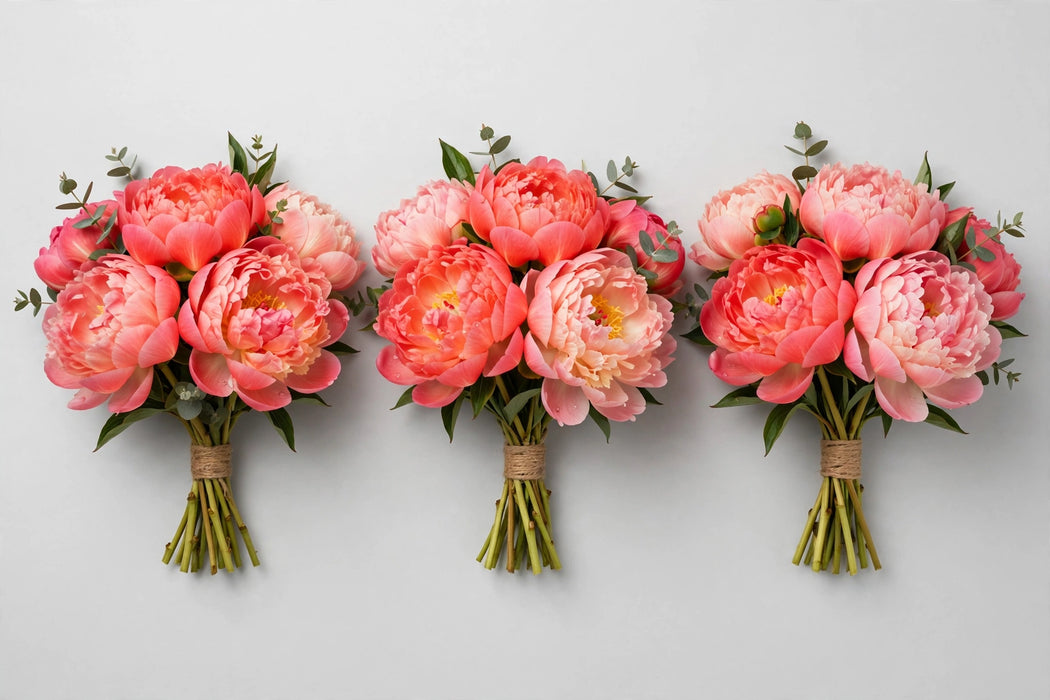 Peonies Coral Charm - 80 Stems/Box