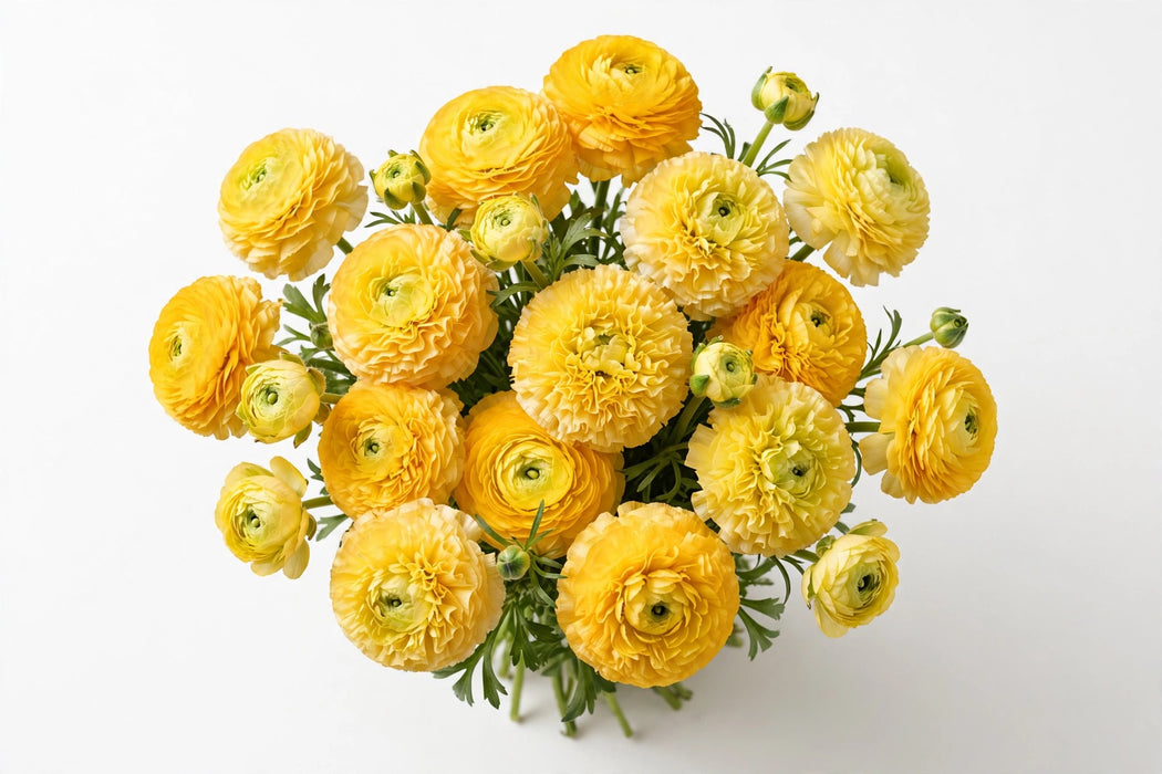 Next Day Delivery - RANUNCULUS PON-PON LUNA 45cm 10st - Yellow - 120 Stems [LIMITED]