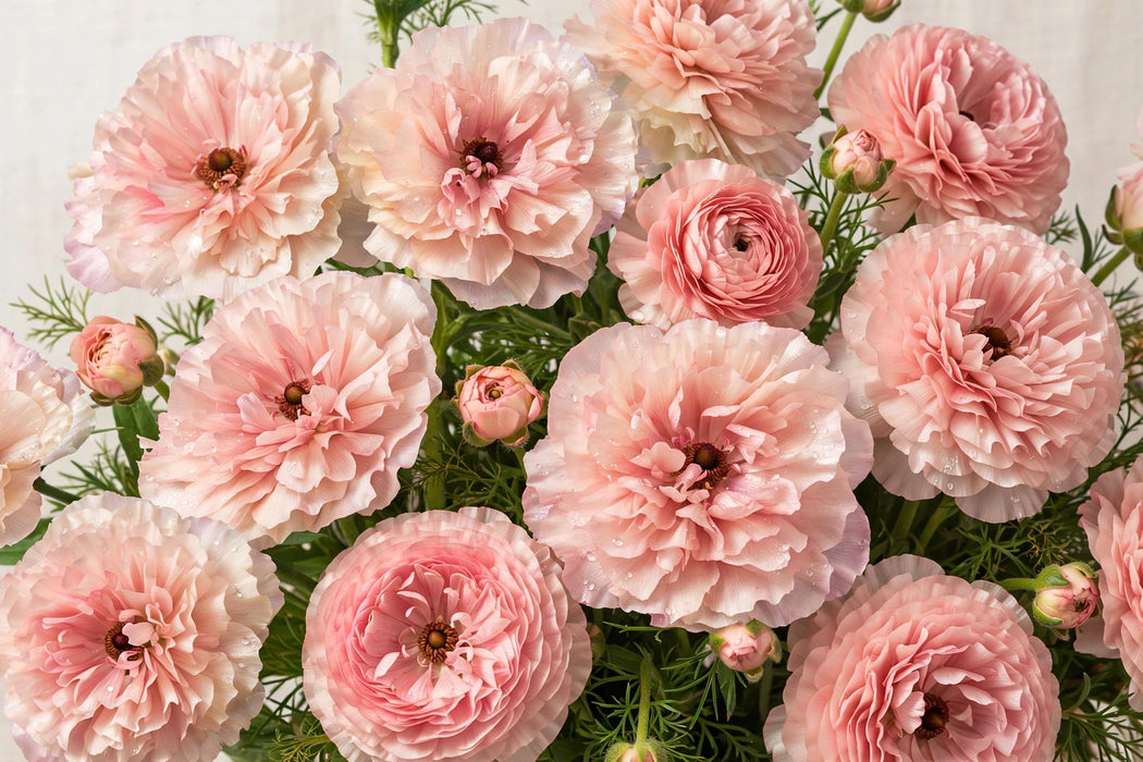 Ranunculus Flower Collection - Butterfly Ranunculus Ariadne Blush Pink 40-50CM (120 STEMS / BX)