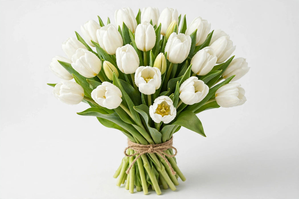 Tulips White - 15 Bunches/Box
