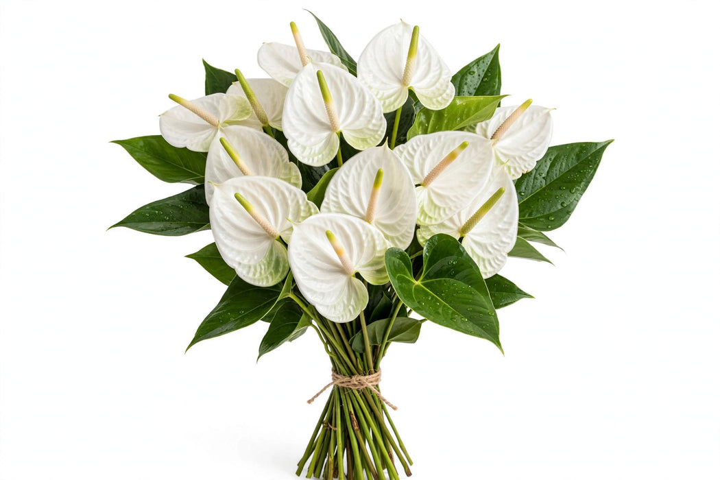 Anthurium White Medium - 40 Stems/Box