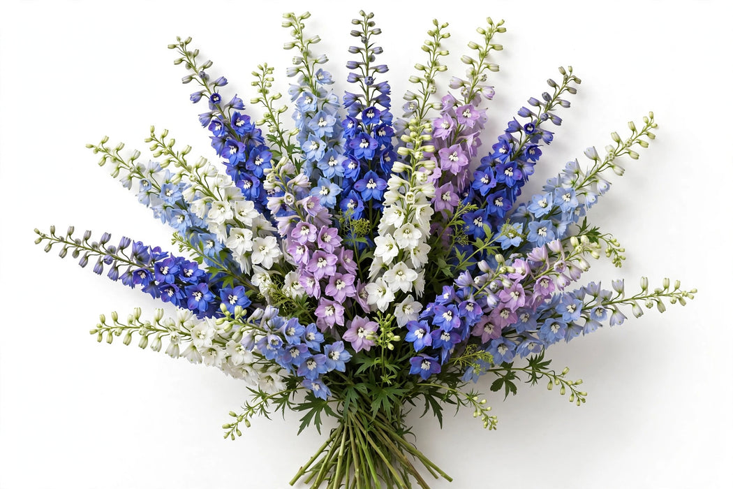 Next Day Delivery - DELPHINIUM EL PARAMO ASSORTED 120cm 5st - Assorted - 60 Stems [LIMITED]
