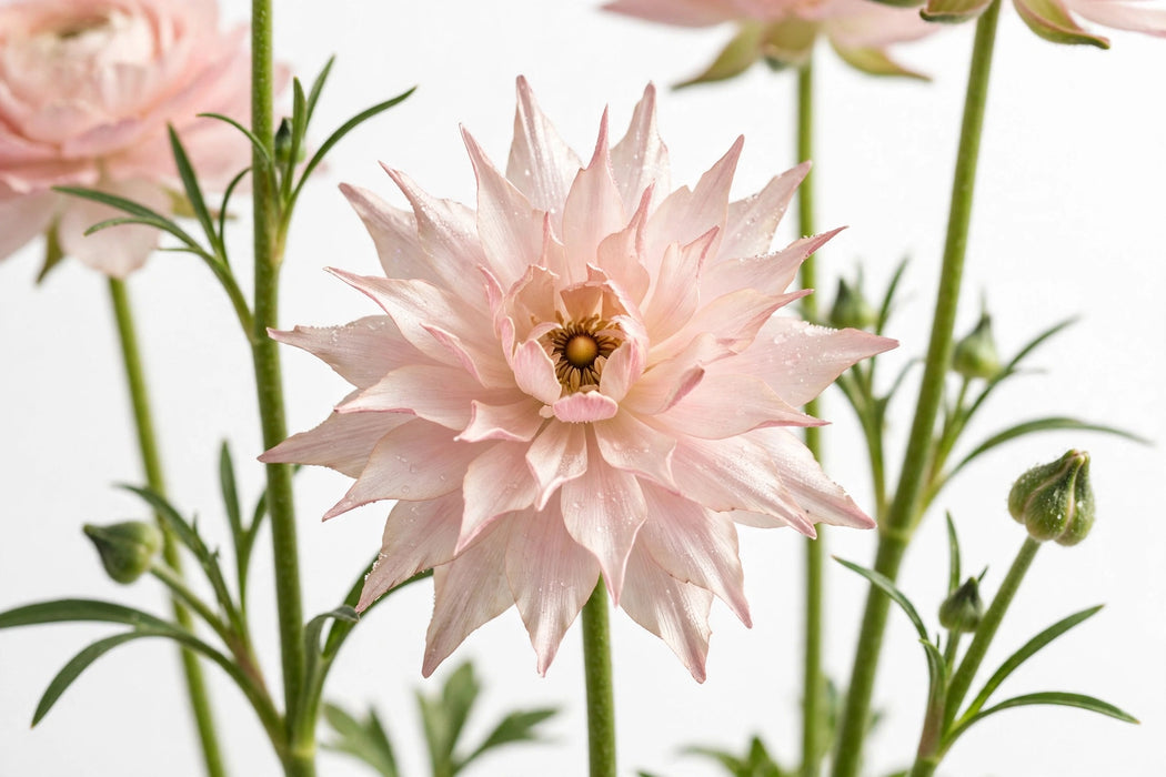Ranunculus Flower Collection - Butterfly Ranunculus Ariadne Blush Pink 60-70CM (120 STEMS / BX)