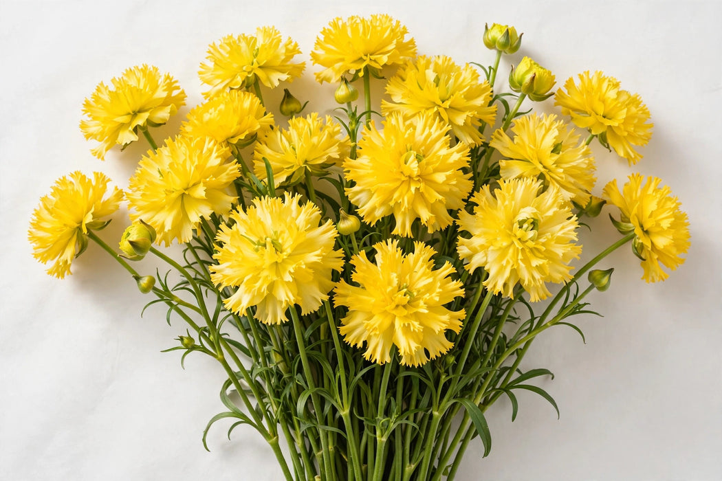 Ranunculus Flower Collection - Butterfly Ranunculus Diones Yellow 40-50CM (120 STEMS / BX)