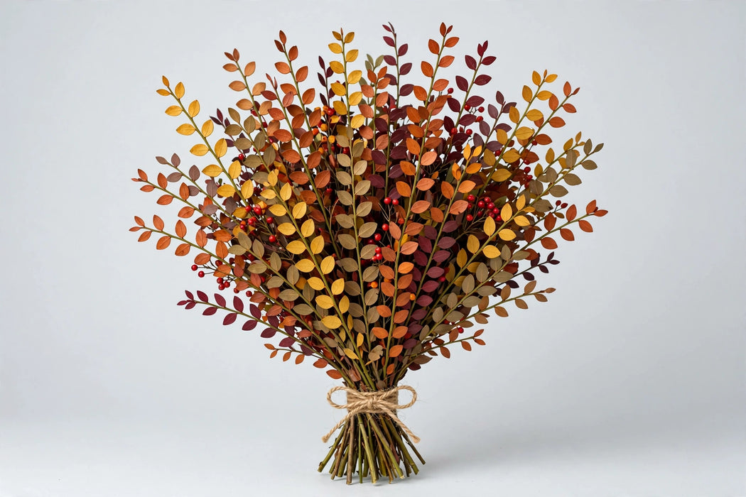Dried Preserved Ruscus Fall Mix - 30 Bunches/Box