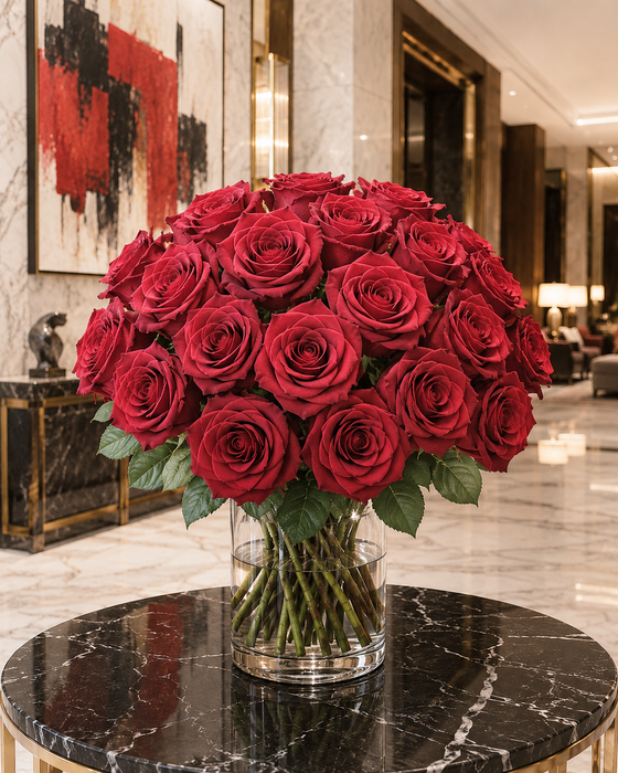 Smart Buy $2.45/Stem Farm Direct Velvet Roses Dark Red (100 STEMS) - U.S. Delivery Coast to Coast