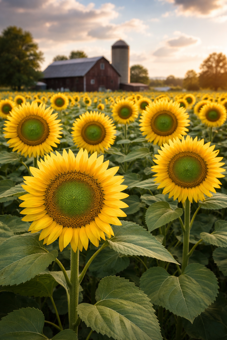 Farm Direct Green Center Sunflowers (70 STEMS) - U.S. Delivery Coast to Coast