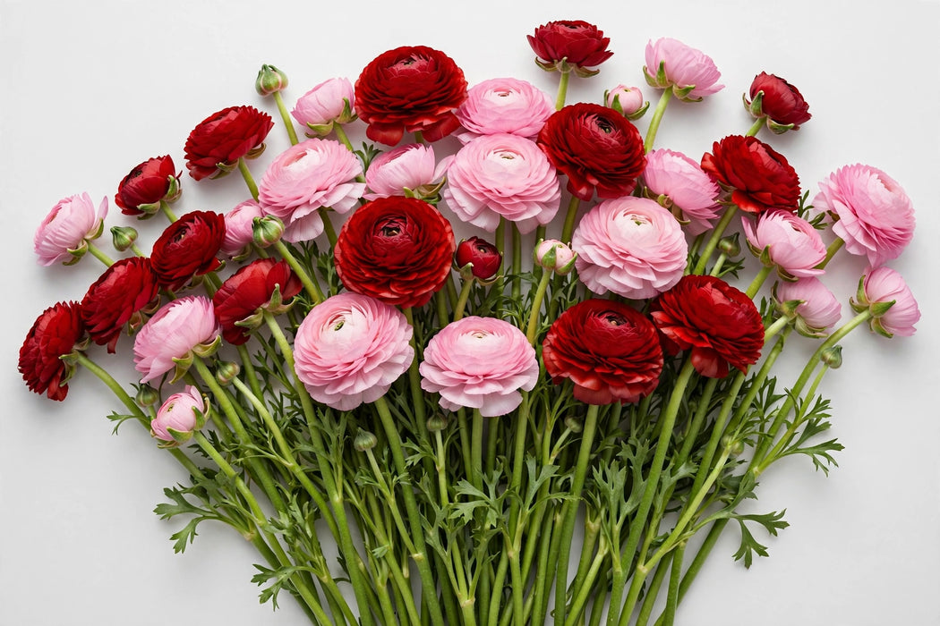 The Ranunculus Collection - Romance Ranunculus Assorted 30 Get Lucky + 70 Seine 40-50CM (100 STEMS / BX)