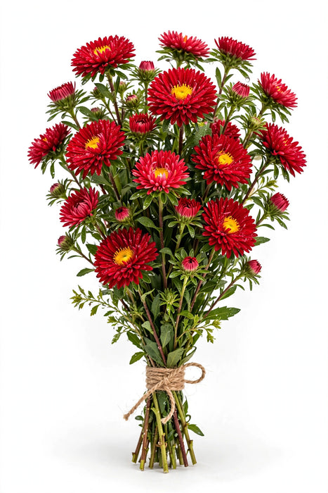 Matsumoto Aster Red - 12 Bunches/Box