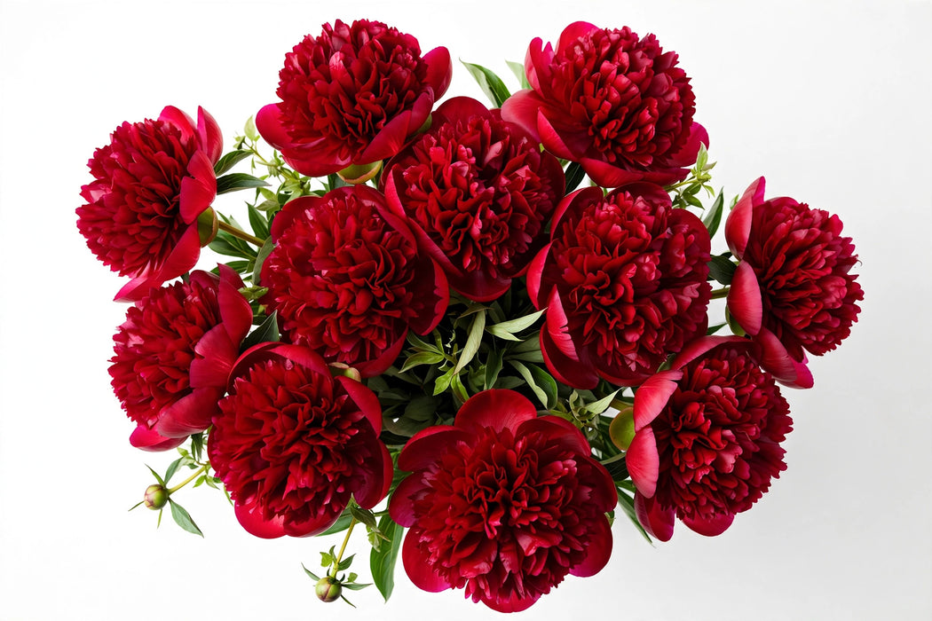 Next Day Delivery - Peonies Red Diana Parks 50-60 cm - 50 Stems [LIMITED]