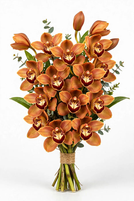 9-12bl Cymbidium Charly Brown 60cm - 10 Stems/Box