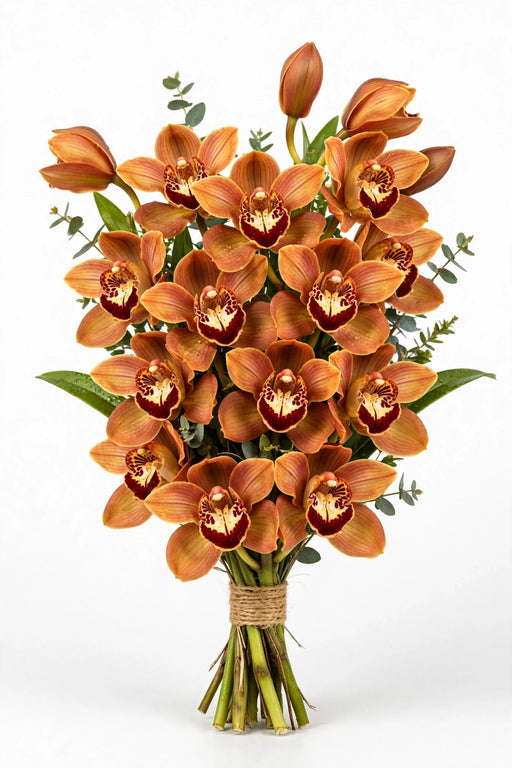 9-12bl Cymbidium Charly Brown 60cm - 10 Stems/Box